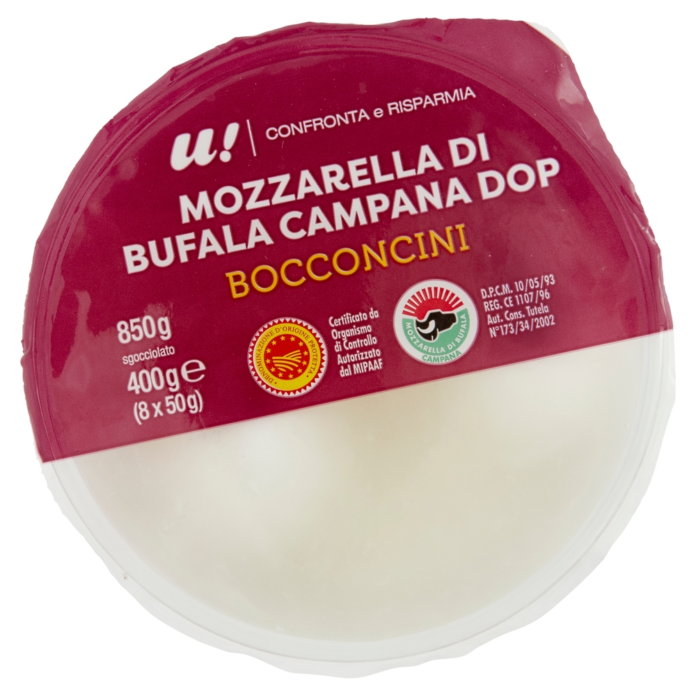 Bocconcini di Mozzarella di Bufala Campana DOP, 400 g